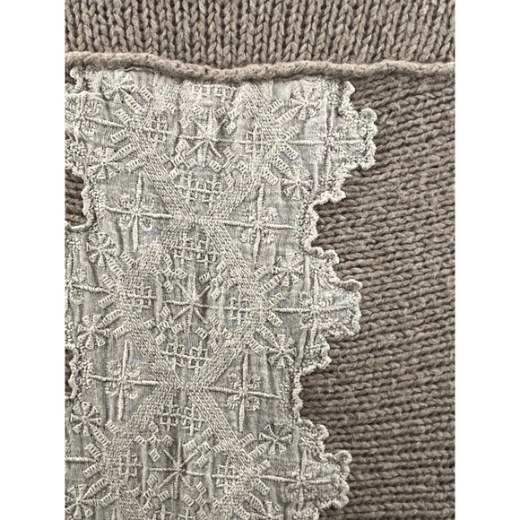 Free People Knit Wool Buttoned Womens Cardigan Tan Size PSmall - Picture 8 of 10